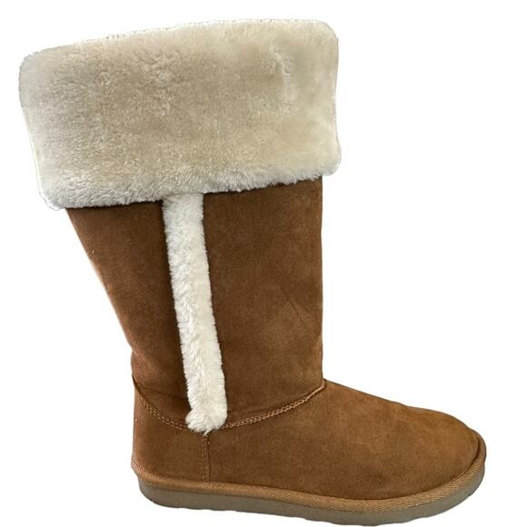 ARIZONA Jean company Syrus Brown faux suede faux fur Lined boots size 7 - Picture 6 of 10